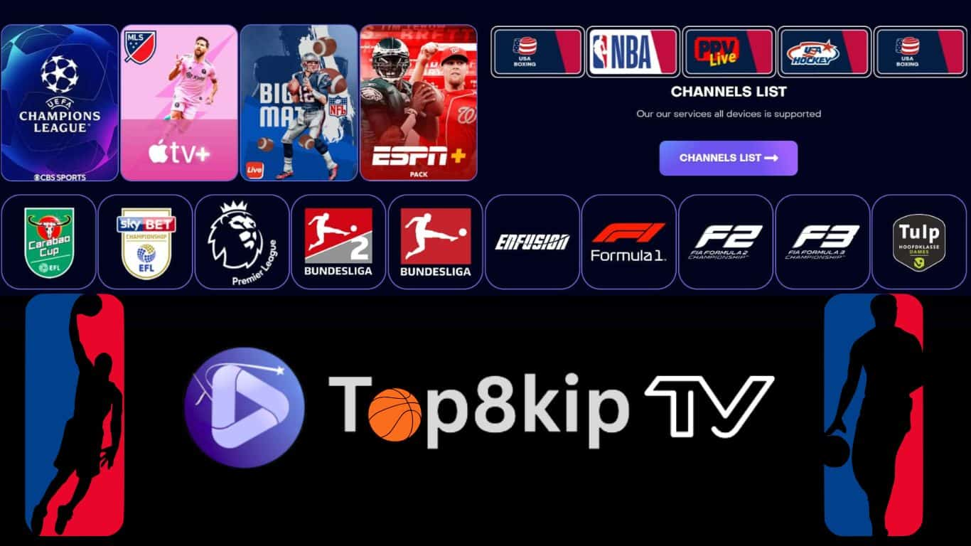 Top 1 Iptv NBA Provider top8kiptv 